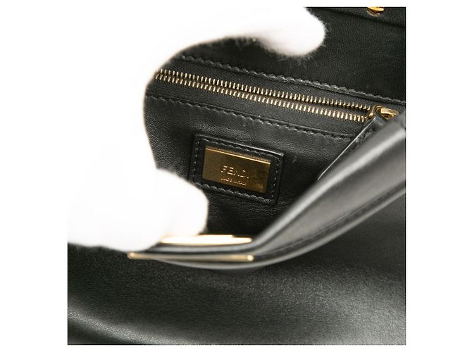 Fendi Peekaboo Mini Handtasche Schwarz - Ansicht 5