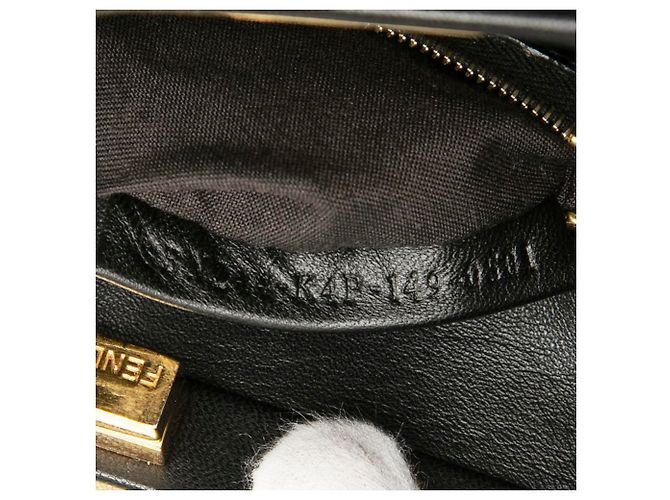 Fendi Peekaboo Mini Handtasche Schwarz - Ansicht 6