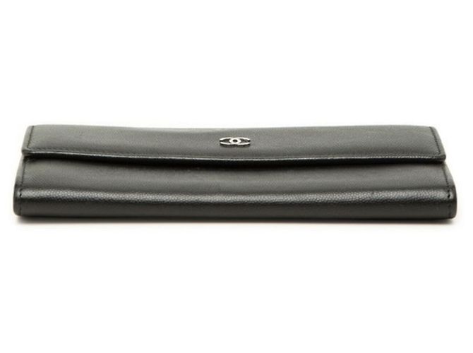 Portafoglio lungo Chanel Coco Mark Nero - vista 3