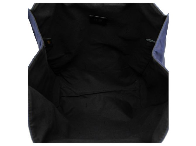 Fendi Bugs Monster FF Logo Tote Bag Marineblau - Ansicht 4