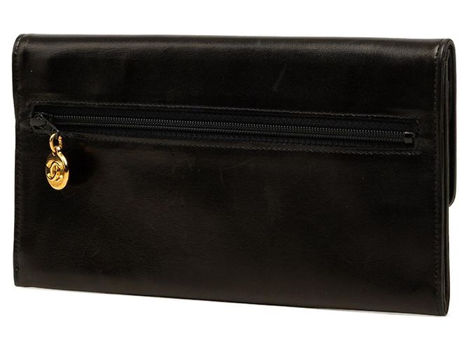Carteira Longa Chanel Coco Mark Preto - vista 2