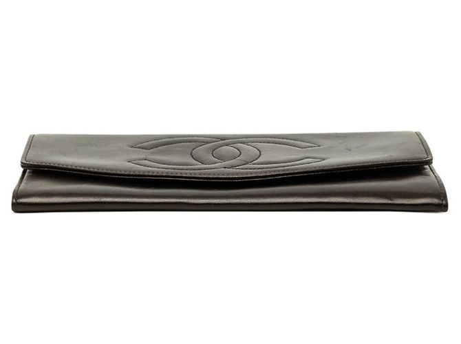 Carteira Longa Chanel Coco Mark Preto - vista 3