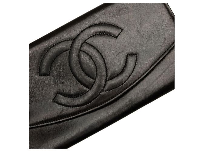 Carteira Longa Chanel Coco Mark Preto - vista 6