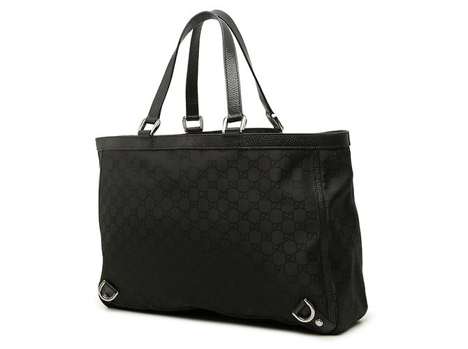 Borsa Tote Gucci GG Canvas Abbey Nero - vista 2
