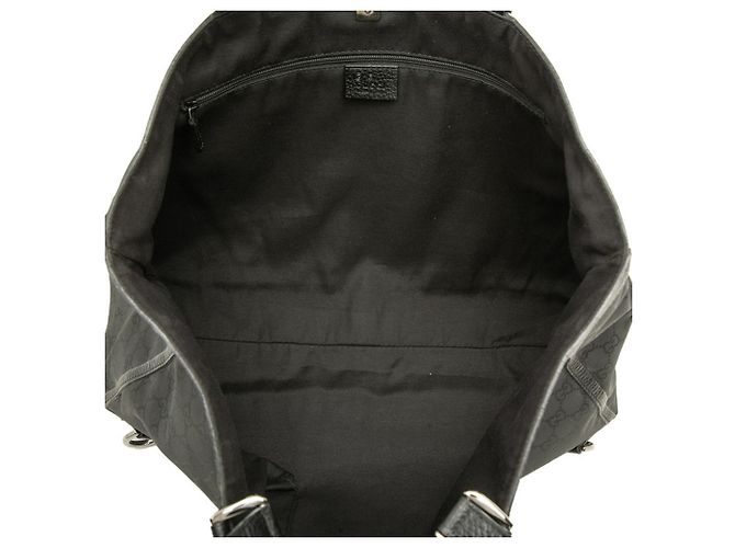 Borsa Tote Gucci GG Canvas Abbey Nero - vista 4