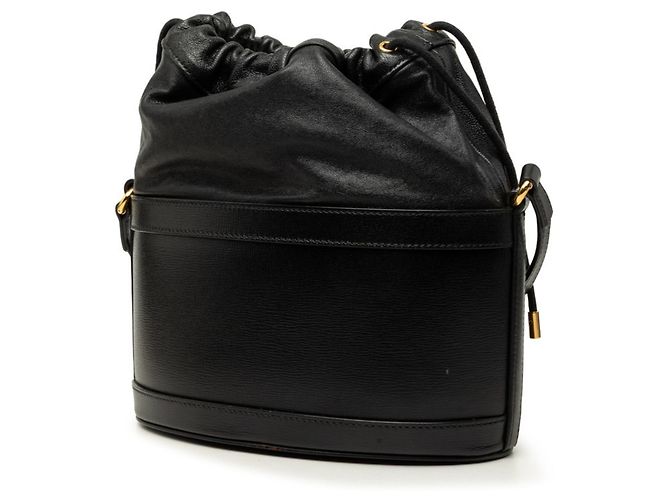 Borsa a secchiello Gucci Horsebit 1955 Nero - vista 2