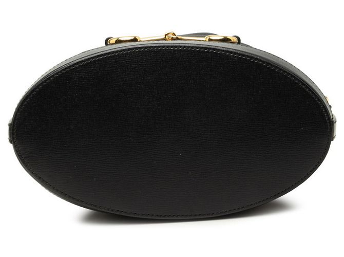 Borsa a secchiello Gucci Horsebit 1955 Nero - vista 3