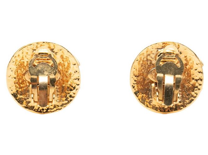 Orecchini a clip Chanel Vintage Gold D'oro - vista 2