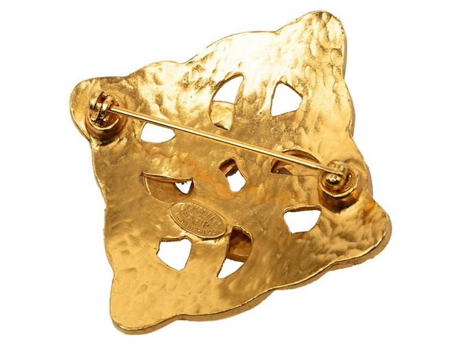 Timeless Spilla Vintage Chanel Coco Mark D'oro - vista 2