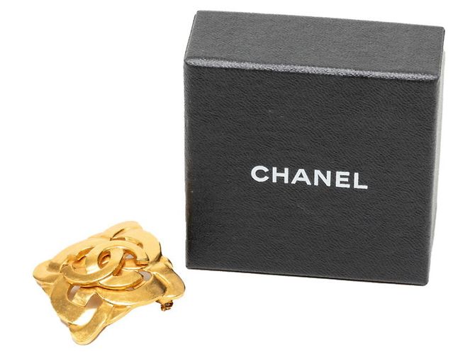 Timeless Spilla Vintage Chanel Coco Mark D'oro - vista 4