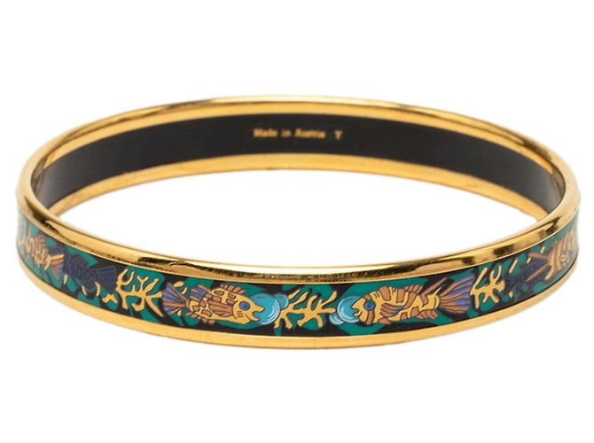 Hermès Bracciale Hermes Enamel PM Cloisonné D'oro - vista 2