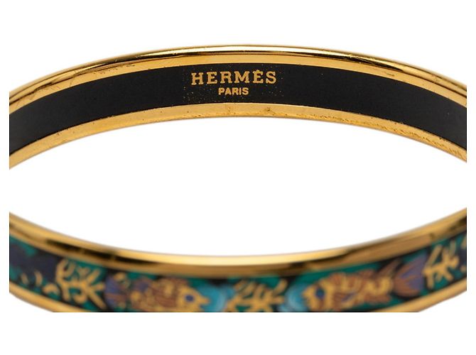 Hermès Bracciale Hermes Enamel PM Cloisonné D'oro - vista 4