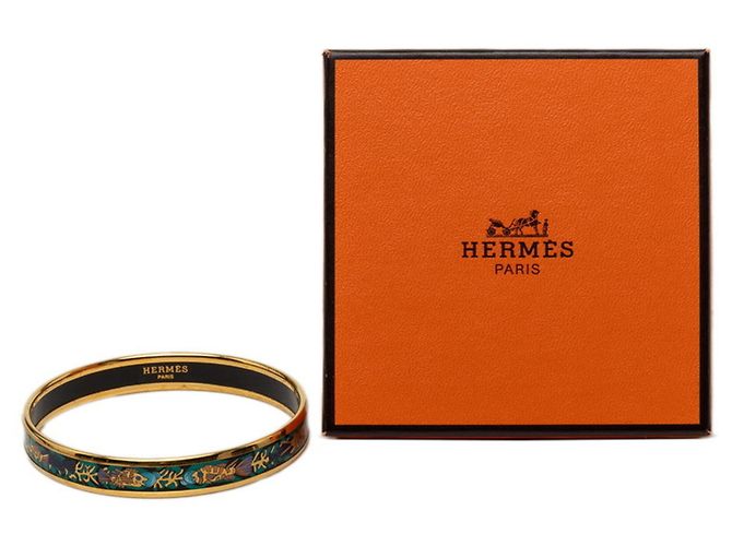 Hermès Bracciale Hermes Enamel PM Cloisonné D'oro - vista 6