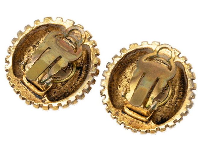 Timeless Orecchini a clip Chanel Vintage Gold D'oro - vista 2