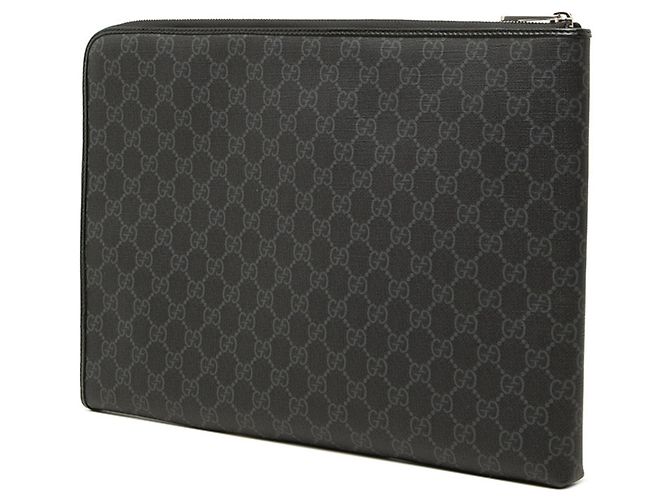 Clutch Gucci GG Supreme Second Bag Nero - vista 2