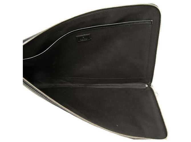 Clutch Gucci GG Supreme Second Bag Nero - vista 4
