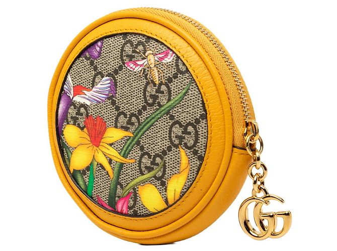 Cartera Redonda Gucci Ophidia GG Supreme Flora - vista 2