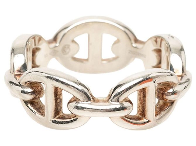 Ring Hermès Anillo Hermes Chaine d'Ancre Enchainée PM Plata - vista 2