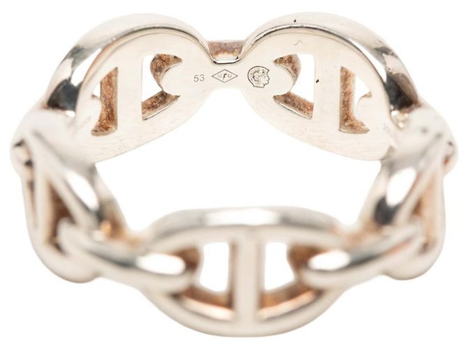 Ring Hermès Anillo Hermes Chaine d'Ancre Enchainée PM Plata - vista 5