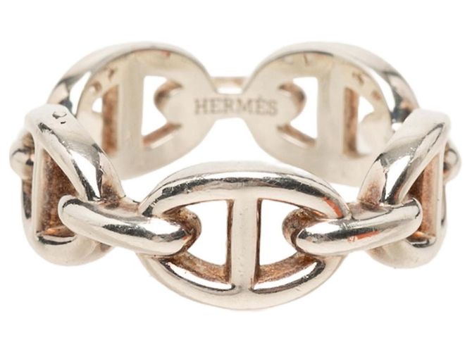 Ring Hermès Anillo Hermes Chaine d'Ancre Enchainée PM Plata - vista 7
