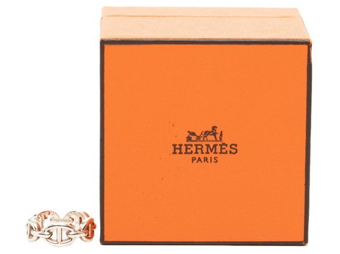 Ring Hermès Anillo Hermes Chaine d'Ancre Enchainée PM Plata - vista 8