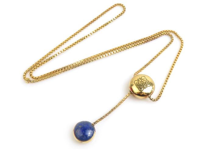 Loewe Halskette in Blau und Gold Golden - Ansicht 2