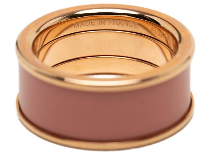 Hermès Hermes Ring mit Emaille-Band in Roségold Golden - Ansicht 4