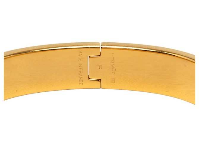 Hermès Bracciale Hermes Click H PM Bianco D'oro - vista 5
