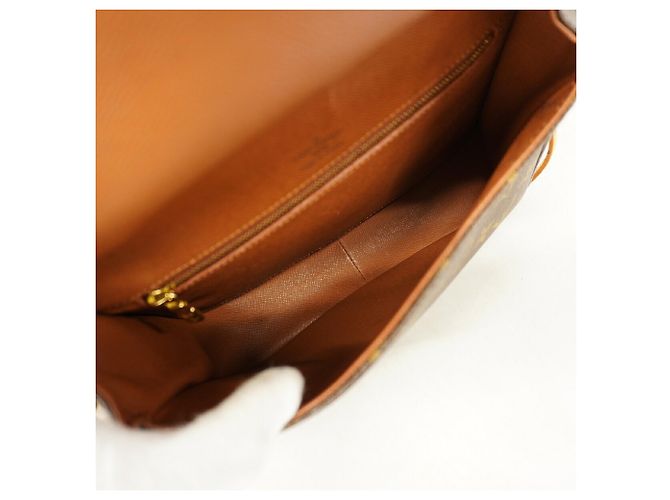 Borsa a tracolla Louis Vuitton Monogram Saint Cloud GM Marrone - vista 4