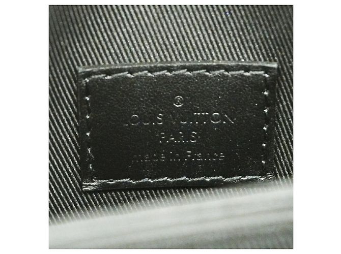Borsa a tracolla verticale Louis Vuitton Monogram Eclipse S-Lock Nero - vista 5