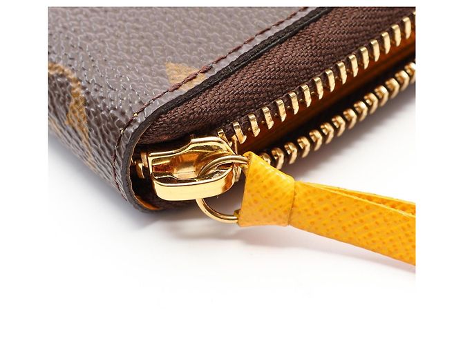 Louis Vuitton Portefeuille Clemence Monogram Mimosa Wallet Braun Gelb Monogramm - Ansicht 7