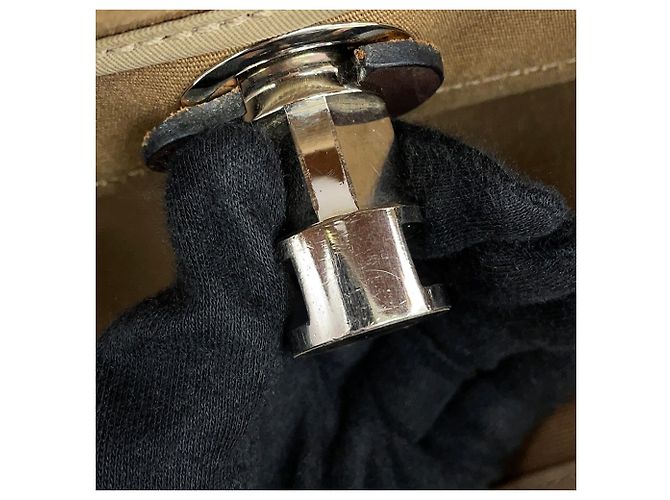 Hermès Borsa Hermes Herbag Zip PM Taupe Damier ebene - vista 12