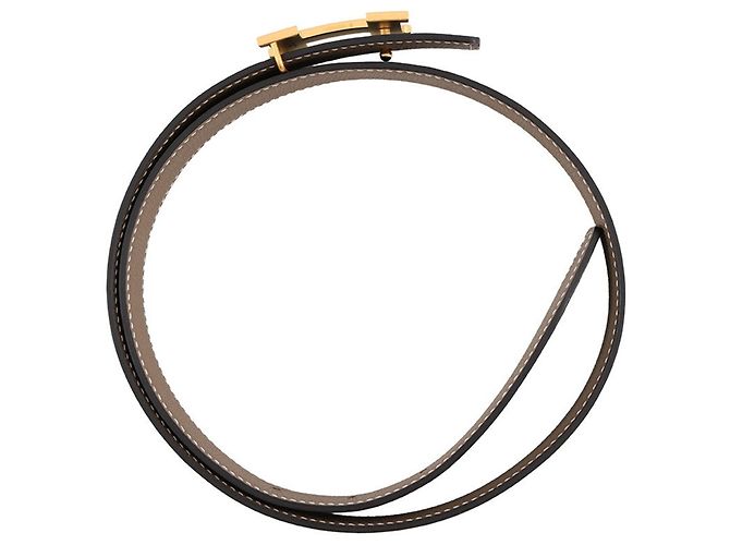 Hermès Hermes Constance H Gürtel Schwarz - Ansicht 3