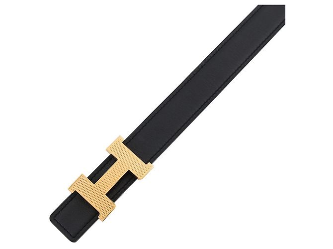 Hermès Hermes Constance H Gürtel Schwarz - Ansicht 4