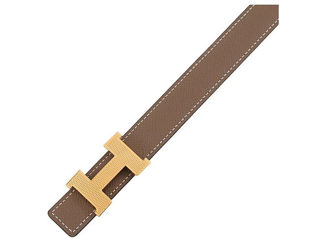 Hermès Hermes Constance H Gürtel Schwarz - Ansicht 5