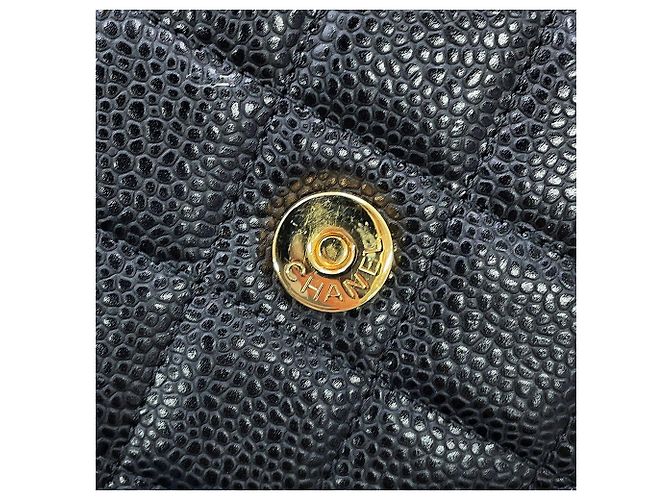 Carteira de Corrente Chanel Classic Matelassé Preta Preto - vista 13