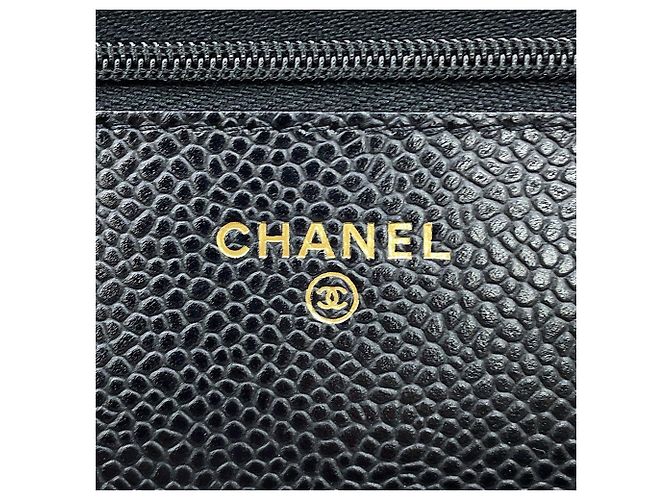 Carteira de Corrente Chanel Classic Matelassé Preta Preto - vista 15