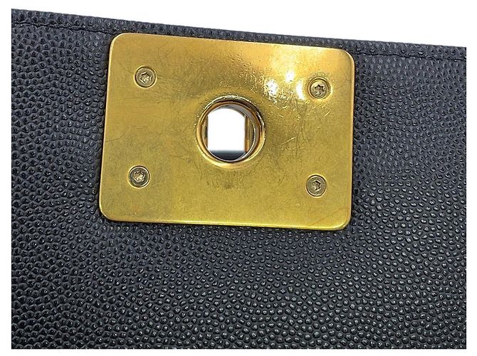 Borsa a tracolla Chanel Boy con catena Nero - vista 10