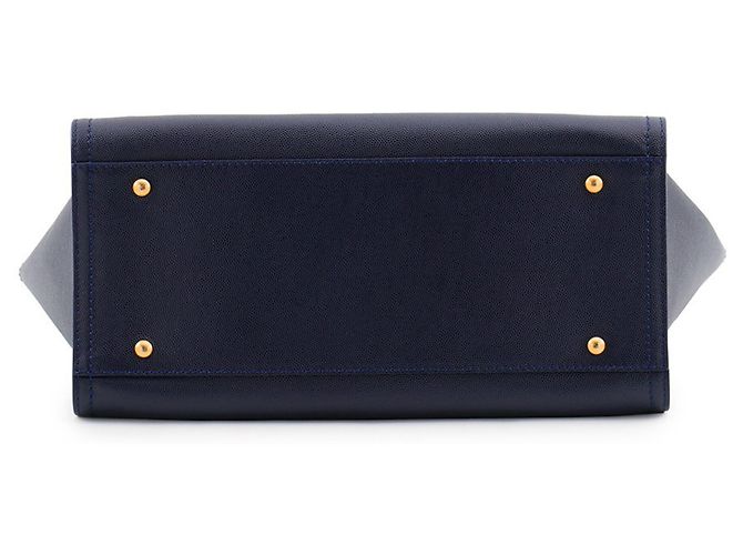 Chanel Deauville Tote Bag Marineblau - Ansicht 3