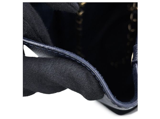 Chanel Deauville Tote Bag Marineblau - Ansicht 7