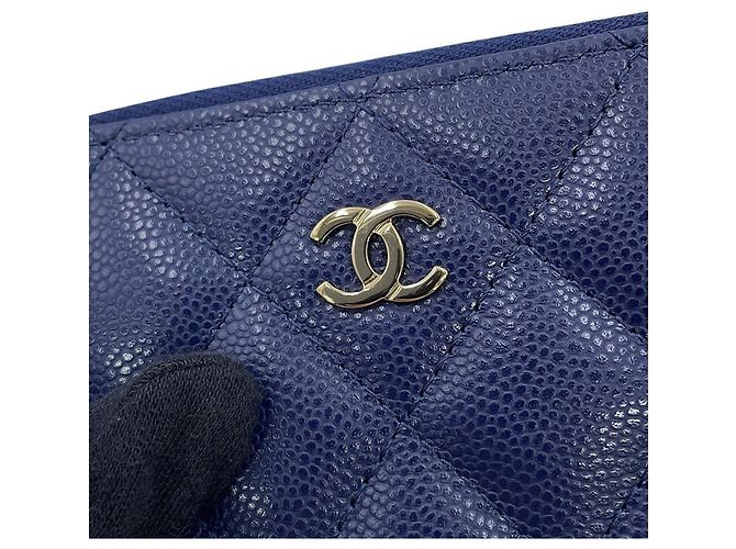 Timeless Carteira Bi-Fold Chanel em Navy - vista 10