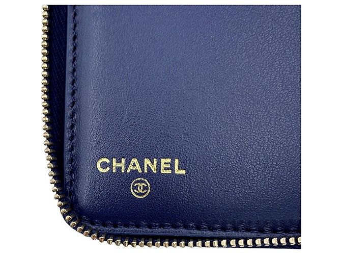 Timeless Carteira Bi-Fold Chanel em Navy - vista 11