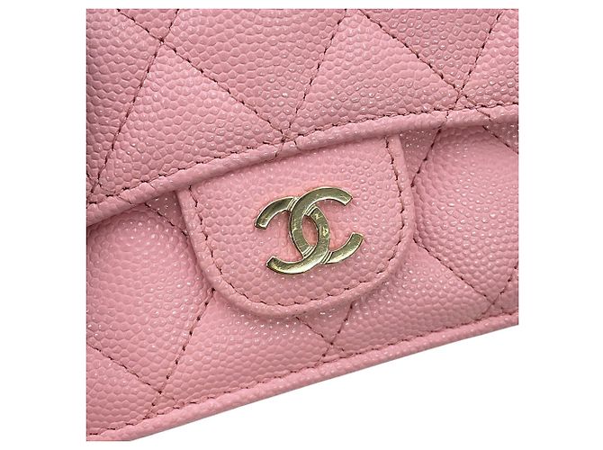 Portafoglio tri-fold Chanel rosa - vista 14