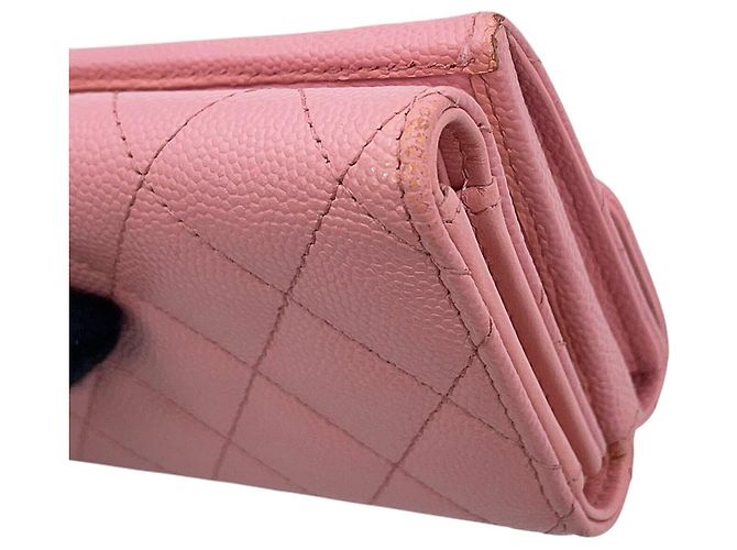 Portafoglio tri-fold Chanel rosa - vista 7