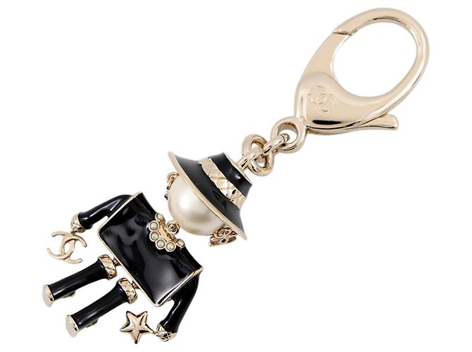Porte-clés Chanel Mademoiselle Gabrielle Noir - vue 3