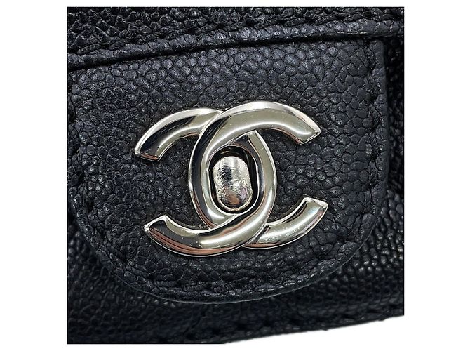 Chanel Matelassé Black Grained Calfskin Shoulder Bag - view 14