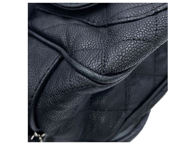Chanel Matelassé Black Grained Calfskin Shoulder Bag - view 6