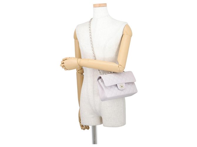 Borsa a tracolla Chanel Matelassé viola chiaro Porpora - vista 5