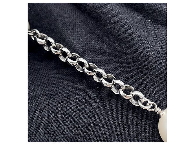 Chanel Coco Mark Halskette mit Kunstperlen und Strass - Ansicht 8