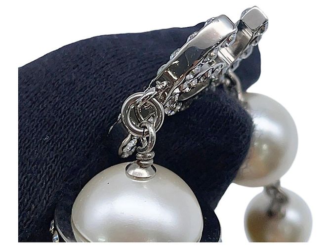 Chanel Coco Mark Halskette mit Kunstperlen und Strass - Ansicht 9